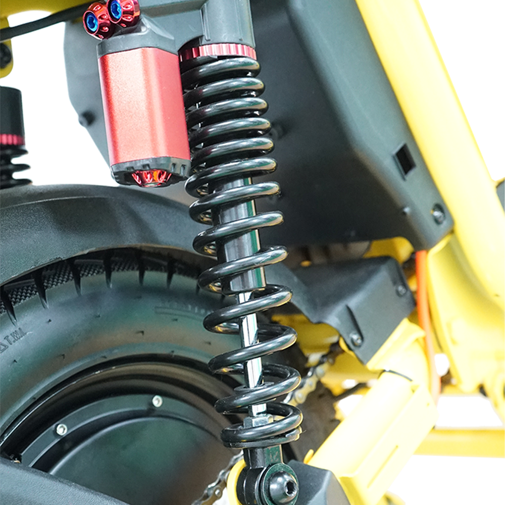Strengthened and thickened shock absorption